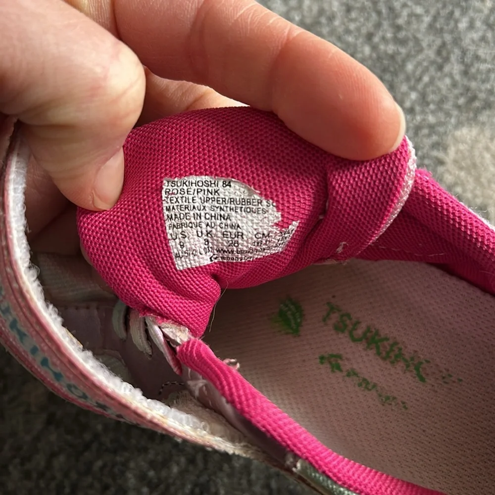 Tsukihoshi pink metallic sneakers size 9 - Picture 5 of 5